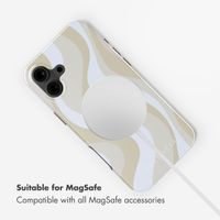 Selencia Vivid Back Cover with MagSafe Apple iPhone 16 - Desert Waves Beige