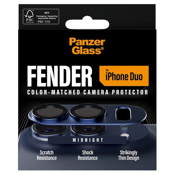 PanzerGlass Fender Camera Protector Apple iPhone Duo - Dark Blue