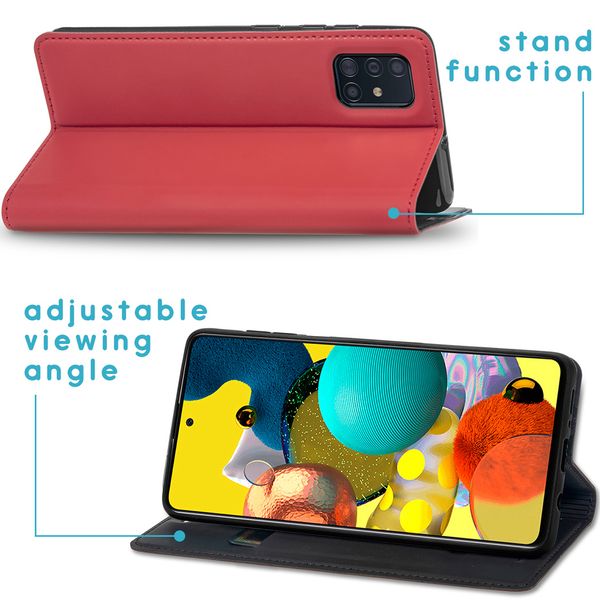 imoshion Slim Folio Bookcase Samsung Galaxy A51 - Rood