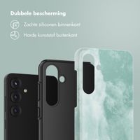 Selencia Vivid Backcover Samsung Galaxy S25 Plus - Marble Grayed Jade