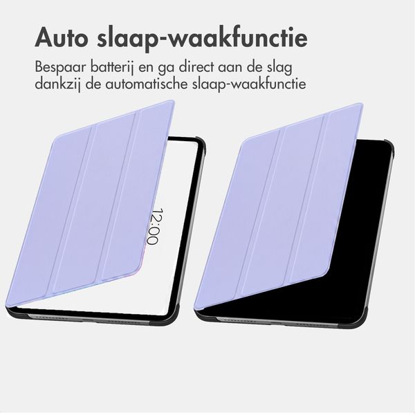 imoshion Trifold Bookcase Samsung Galaxy Tab A11 / A9 8.7 inch - Lila