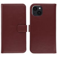 Selencia Echt Leren Bookcase Apple iPhone 14 - Burgundy