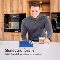 Accezz Wallet Softcase Bookcase Apple iPhone 14 Plus - Donkerblauw