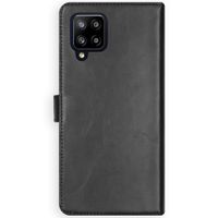 Selencia Echt Leren Bookcase Samsung Galaxy A42 - Zwart