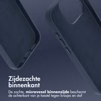 Accezz MagSafe Leather Backcover Apple iPhone 15 Pro - Nightfall Blue