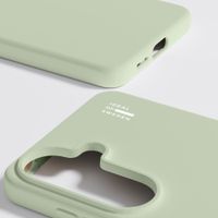iDeal of Sweden Silicone Case met MagSafe Samsung Galaxy S26 - Sage Green