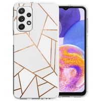 imoshion Design hoesje Samsung Galaxy A23 (5G) - Grafisch Koper / Wit