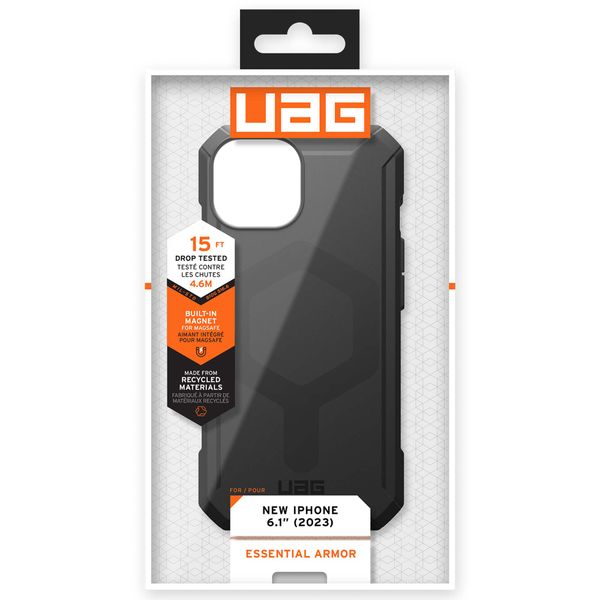 UAG Essential Armor MagSafe iPhone 15 - Zwart