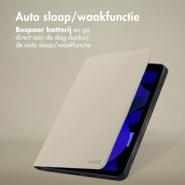 Accezz Classic Tablet Case Apple iPad 11 (2025) 11 inch A16 / iPad 10 (2022) 10.9 inch - Greige