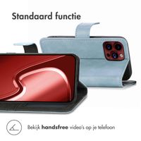 imoshion Luxe Bookcase Apple iPhone 15 Pro Max - Lichtblauw