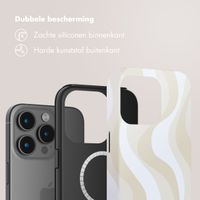Selencia Vivid Backcover met MagSafe Apple iPhone 15 Pro - Desert Waves Beige