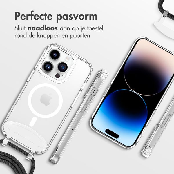 imoshion MagSafe Backcover met afneembaar koord Apple iPhone 14 Pro - Transparant