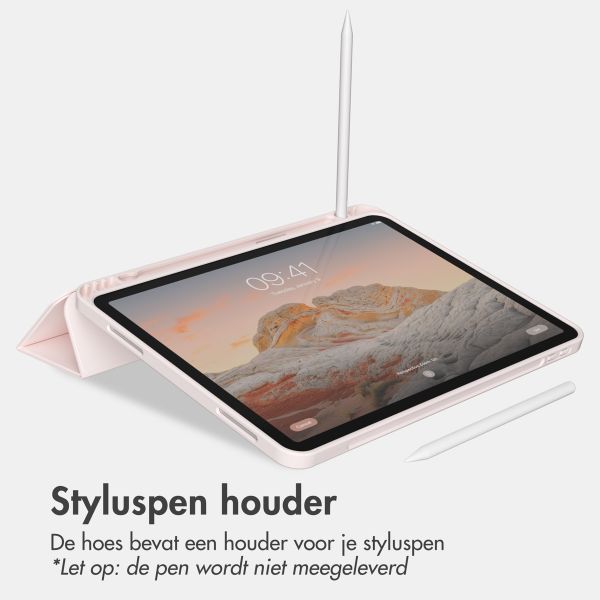 Accezz Smart Silicone Bookcase Apple iPad 11 (2025) 11 inch A16 / iPad 10 (2022) 10.9 inch - Roze