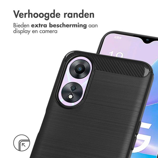 imoshion Brushed Backcover Oppo A78 (4G) - Zwart