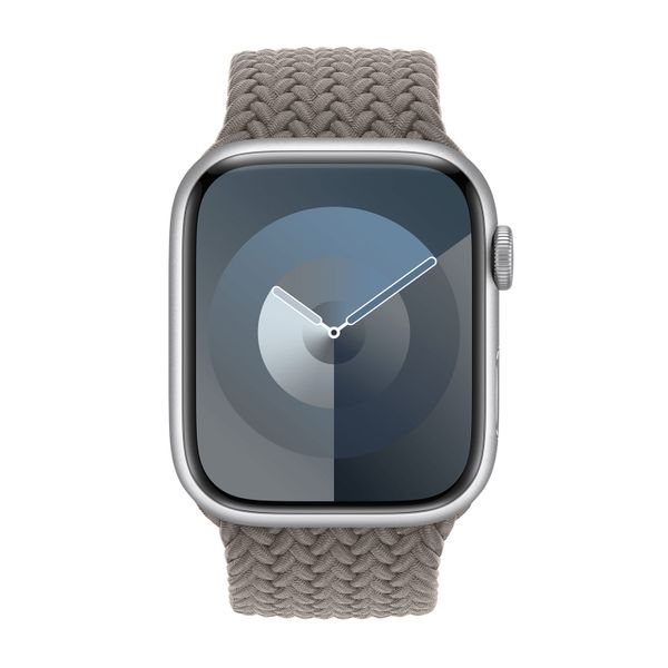 Apple Gevlochten solobandje Apple Watch Series 1 - 11 / SE / Ultra (44/45/46/49 mm) - Maat 10 - Clay