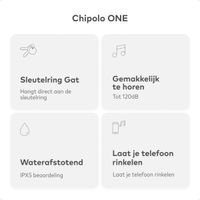 Chipolo ONE Point - GPS tracker voor Android - 1 pack - Wit