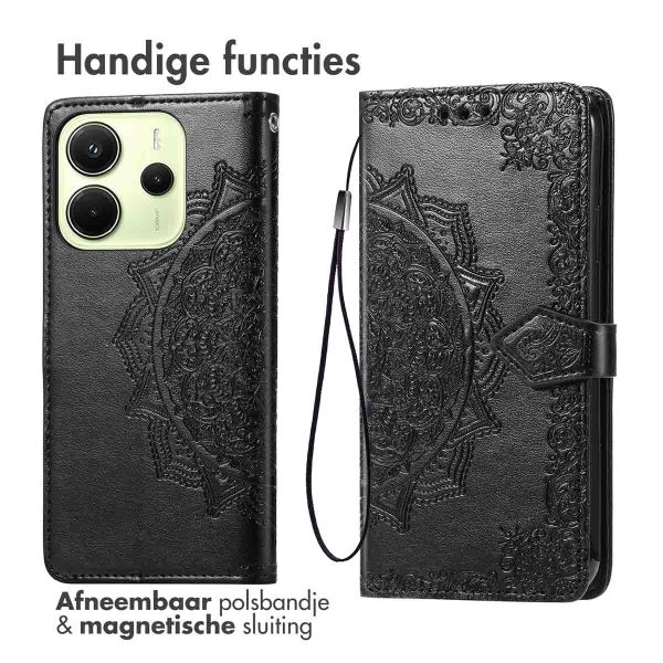 imoshion Mandala Bookcase Xiaomi Redmi Note 14 (4G) - Zwart