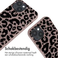 imoshion Siliconen design hoesje met koord Apple iPhone 15 - Animal Pink