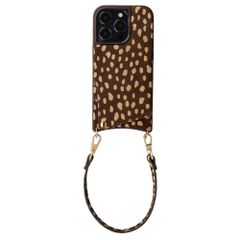Selencia Nova Real Leather Back Cover with Card Holder Apple iPhone 14 Pro - Fawn Chic