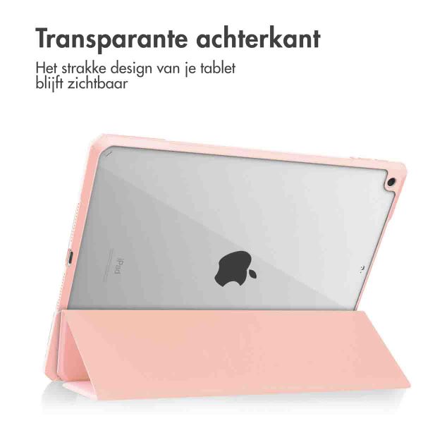 imoshion Trifold Hardcase Bookcase Apple iPad 9 (2021) 10.2 inch / iPad 8 (2020) 10.2 inch / iPad 7 (2019) 10.2 inch - Roze