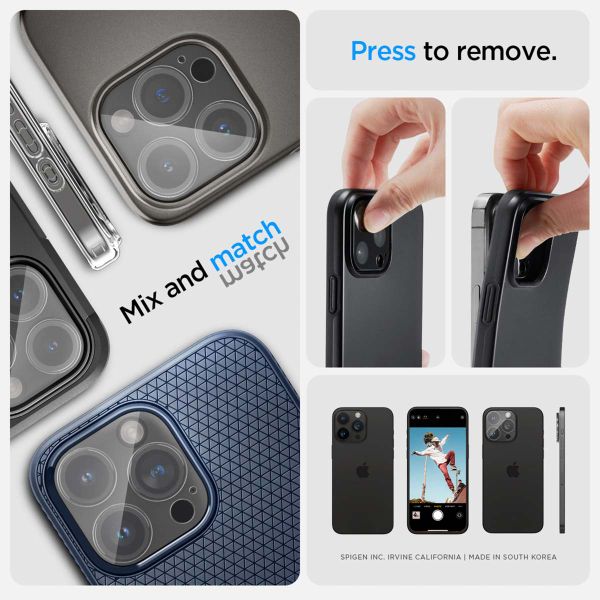 Spigen GLAStR EZ Fit Optik Camera Protector 2 Pack Apple iPhone 14 Pro / 14 Pro Max - Crystal Clear