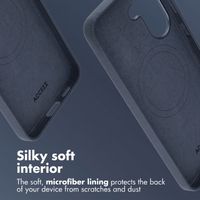 Accezz Leather Case with MagSafe Samsung Galaxy A57 (5G) - Nightfall Blue