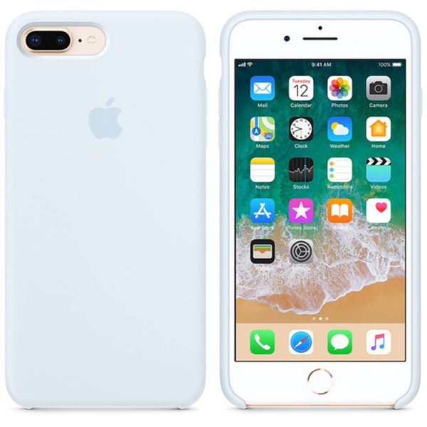 Apple Silicone Backcover iPhone 8 Plus / 7 Plus - Sky Blue