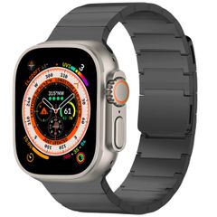 Selencia Stalen magnetisch bandje Apple Watch Series 1-10 / SE / Ultra (2) - 42/44/45/46/49 mm - Zwart