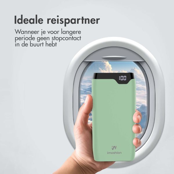 imoshion Powerbank 20.000 mAh - Quick Charge en Power Delivery - Groen