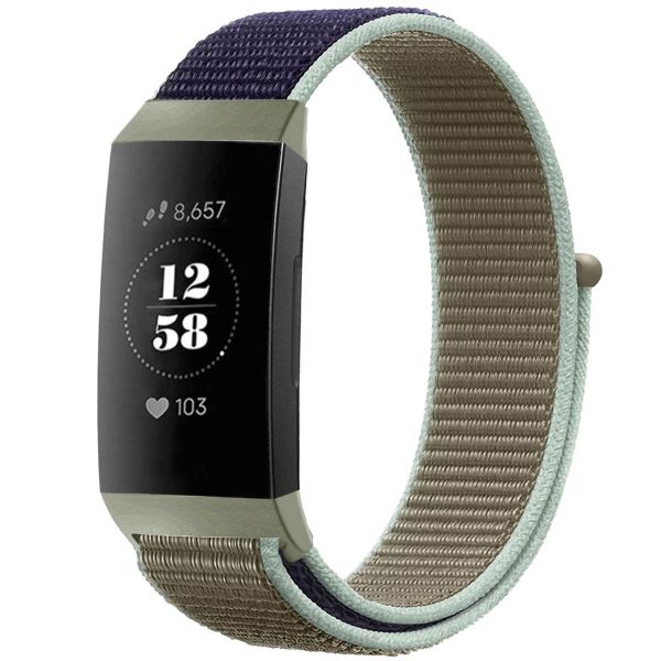 imoshion Nylon bandje Fitbit Charge 3 / 4 - Khaki