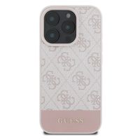 Guess Bottom Stripe 4G Backcover Apple iPhone 16 Pro - Roze