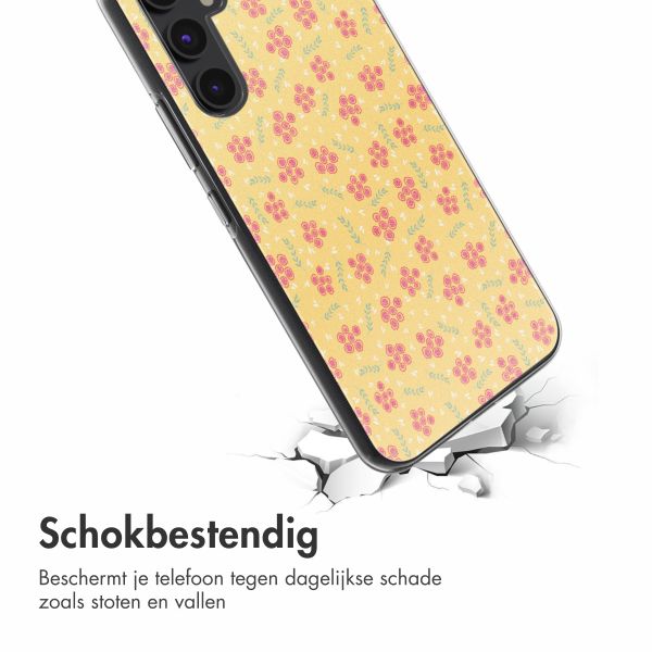 imoshion  Design hoesje Samsung Galaxy A54 - Sunny Yellow Petite Flowers