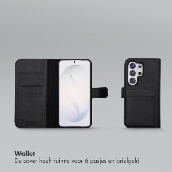 Selencia Olyn Uitneembare Bookcase met MagSafe Samsung Galaxy S26 Ultra - Zwart