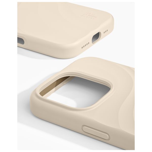 iDeal of Sweden Soft Swirl Silicone MagSafe Case Apple iPhone 16 Pro - Cloud Dancer