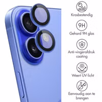 imoshion 2 Pack Camera lens protector Apple iPhone 16 / 16 Plus - Ultramarine