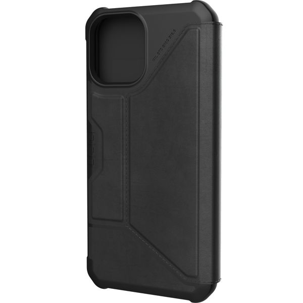 UAG Metropolis Bookcase iPhone 12 Pro Max - Leather Black