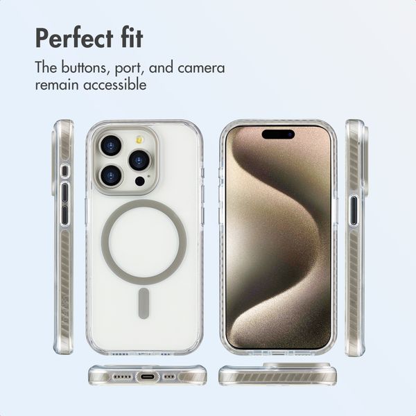 imoshion Combat MagSafe Back Cover Apple iPhone 15 Pro - Grey
