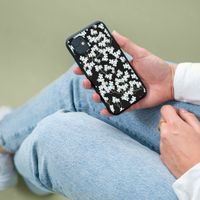 imoshion Design hoesje iPhone 11 - Bloem - Wit / Zwart