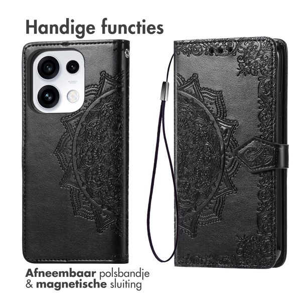 imoshion Mandala Bookcase Oppo Reno 16 / 16 Pro - Zwart