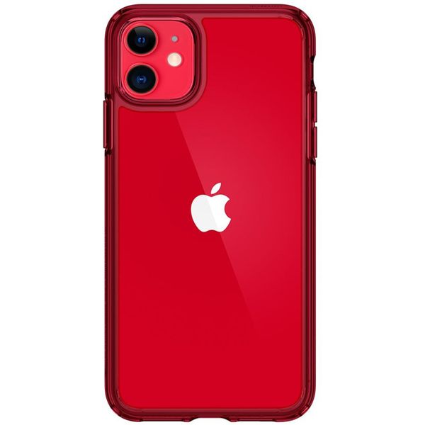 Spigen Ultra Hybrid Backcover iPhone 11 - Rood