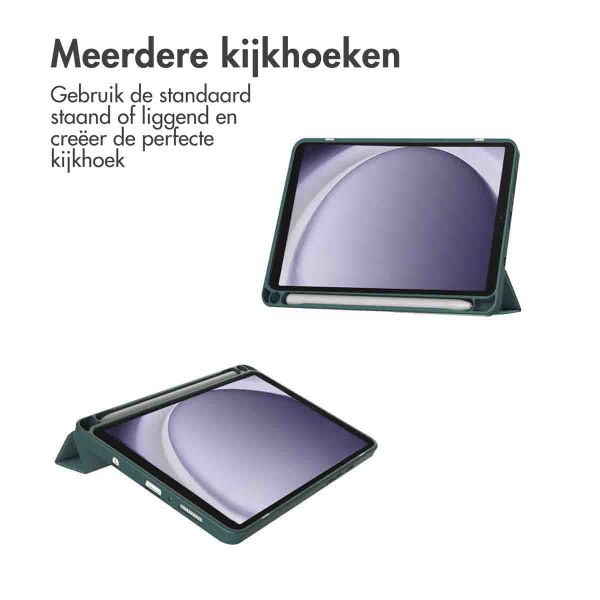 imoshion Trifold Hardcase Bookcase Samsung Galaxy Tab A9 8.7 inch - Groen