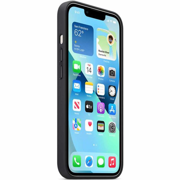 Apple Leather Backcover MagSafe Apple iPhone 13 - Midnight