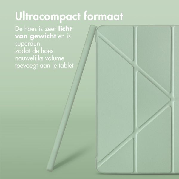imoshion Origami Bookcase Apple iPad 9 (2021) 10.2 inch / iPad 8 (2020) 10.2 inch / iPad 7 (2019) 10.2 inch - Lichtgroen