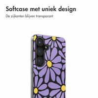 imoshion Design hoesje Samsung Galaxy S24 FE - Tropical Violet Flowers Connect