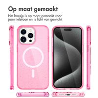 imoshion Sparkle Backcover met MagSafe Apple iPhone 15 Pro - Glitter Roze