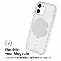 imoshion Sparkle Backcover met MagSafe Apple iPhone 12 (Pro) - Glitter Transparant