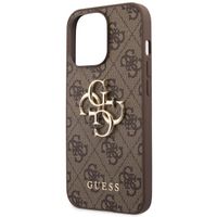 Guess 4G Metal Logo Backcover Apple iPhone 13 Pro Max - Bruin