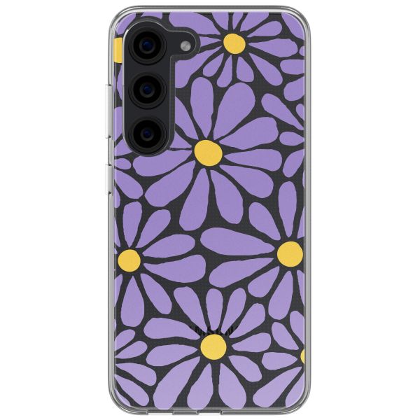 imoshion  Design hoesje Samsung Galaxy S23 - Tropical Violet Flowers Connect