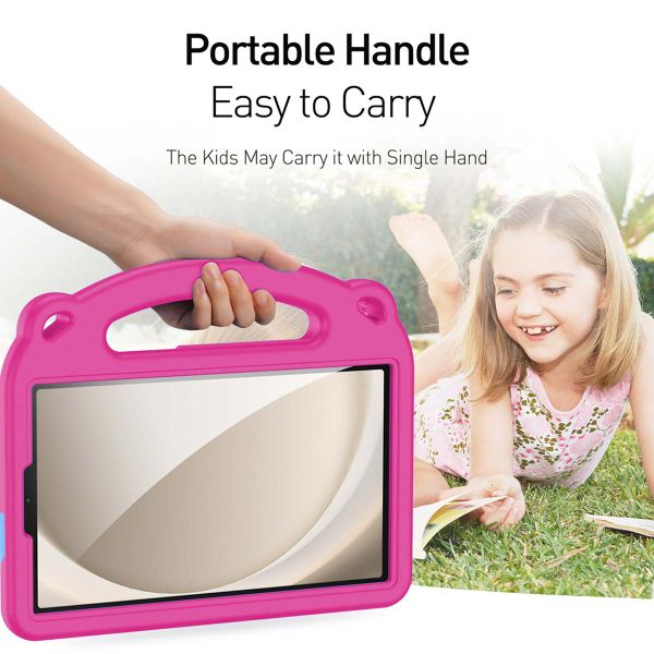 Dux Ducis Panda kidsproof backcover met standaard Samsung Galaxy Tab A11 Plus / A9 Plus - Roze