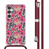 imoshion Design hoesje met koord Samsung Galaxy S24 - Flower Water